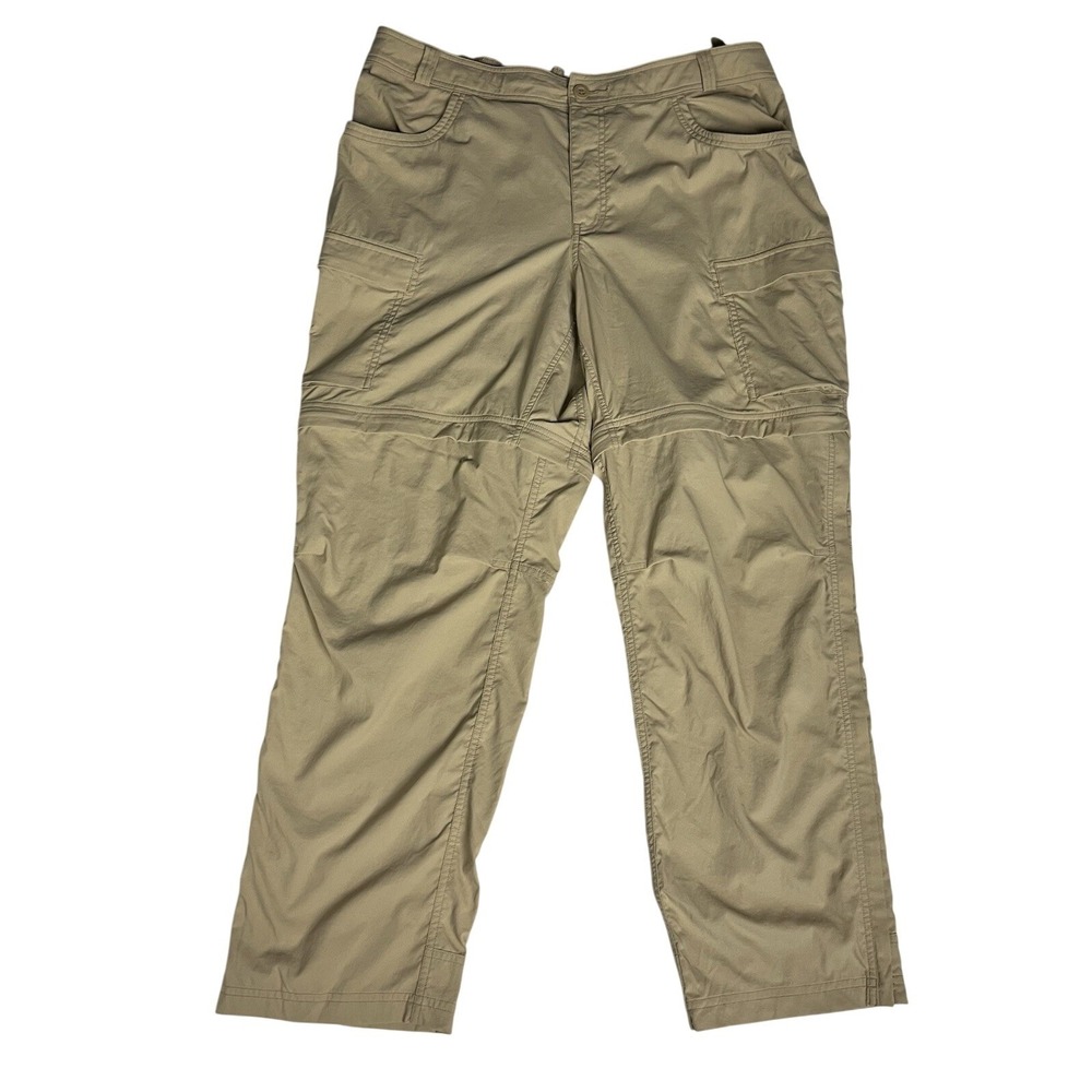 REI Co-op Women's Convertible Cargo Hiking Pants 20W Khaki Zip Off Gorpcore
